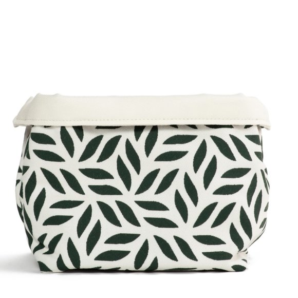 Set of 3 Cotton Canvas Planters or Storage Bins / Green / S M L / Fair Trade - Picture 5 of 7
